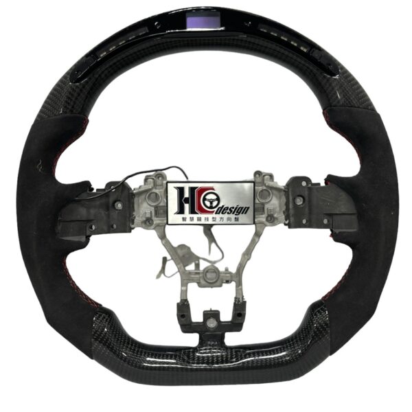 HC design SUBARU WRX 智慧競技型 LED 麂皮 卡夢平把方向盤