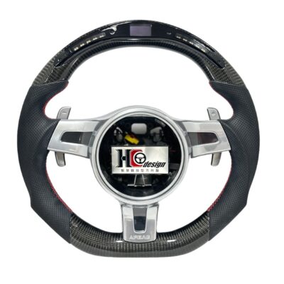 HC design PORSCHE 智慧競技型LED 透氣皮方向盤