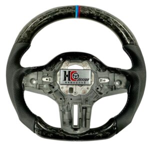 BMW F10- 鍛造平把、透氣皮、三色定位圈、三色線