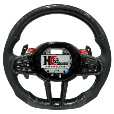 BMW G30 CS款 碳纖維 透氣皮 三色縫線