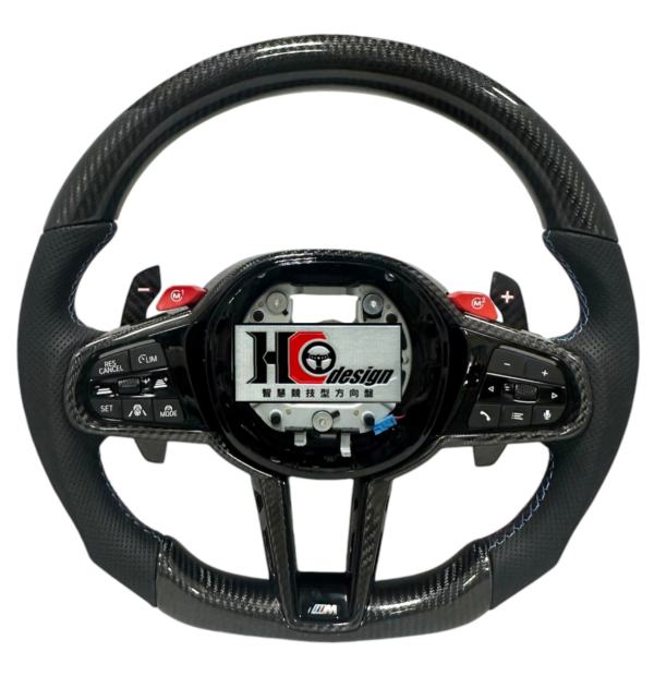 BMW G30 CS款 碳纖維 透氣皮 三色縫線
